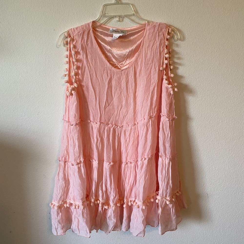 Pink Pom Pom Top